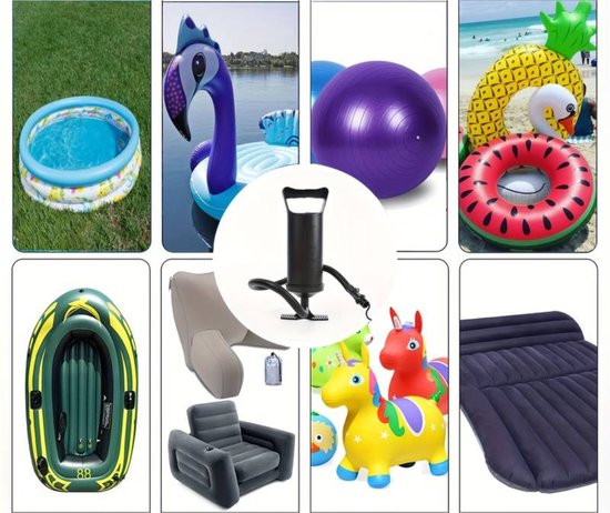 Nivard Luchtbedpomp - OpblaaspompLucht Pomp - Luchtpomp - Camping Pomp - Elektrisch - Zwart van Merkloos — afbeelding 2