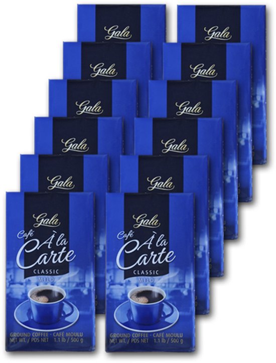 Foto: Gala eduscho classic koffie gemalen koffie van braziliaanse bonen 12x 500g
