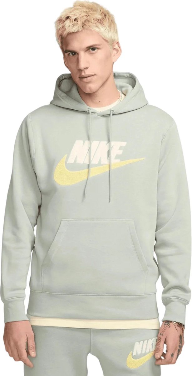 Nike Club Fleece Hoodie Heren Lichtgroen