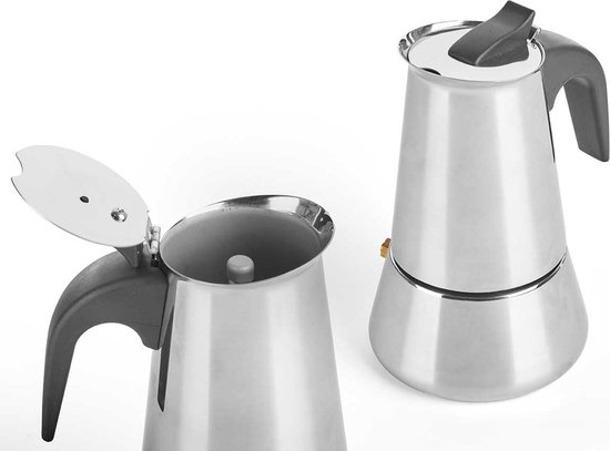Cafetière italienne Kinvara Percolator - acier - argent - 6 tasses - Cafetière