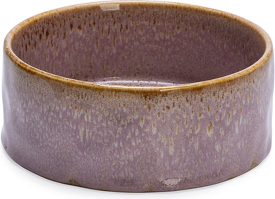 Designed by Lotte Eetbak Jace - Hondenvoerbak - Keramiek - Roze - 18 cm - 1200 ml