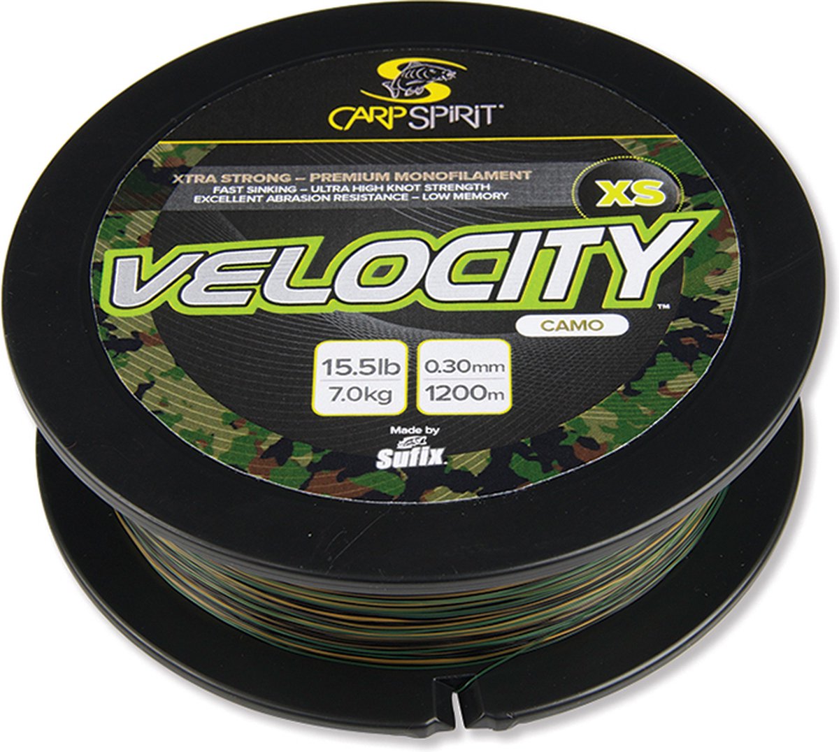 Carp Spirit Velocity XS Camo | 1200m Camo 0.35mm