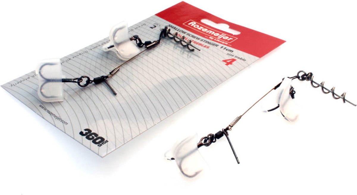Rozemeijer - 2 x Shallow Screw Stinger 11 cm - Dubbele dreggen #4