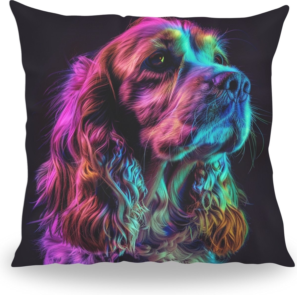 Kussen - Huisdier Portret - Cocker Spaniel 1 Color - 50 cm