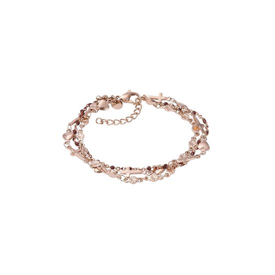 Liebeskind Berlin Analoog kwartshorloge voor dames, met roestvrijstalen armband, IP-roségoud, armband
