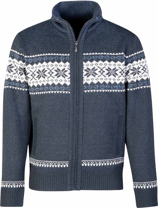 Foto: Bj rnson hoyt scandinavisch gebreid vest heren teddy maat 6xl donkerblauw