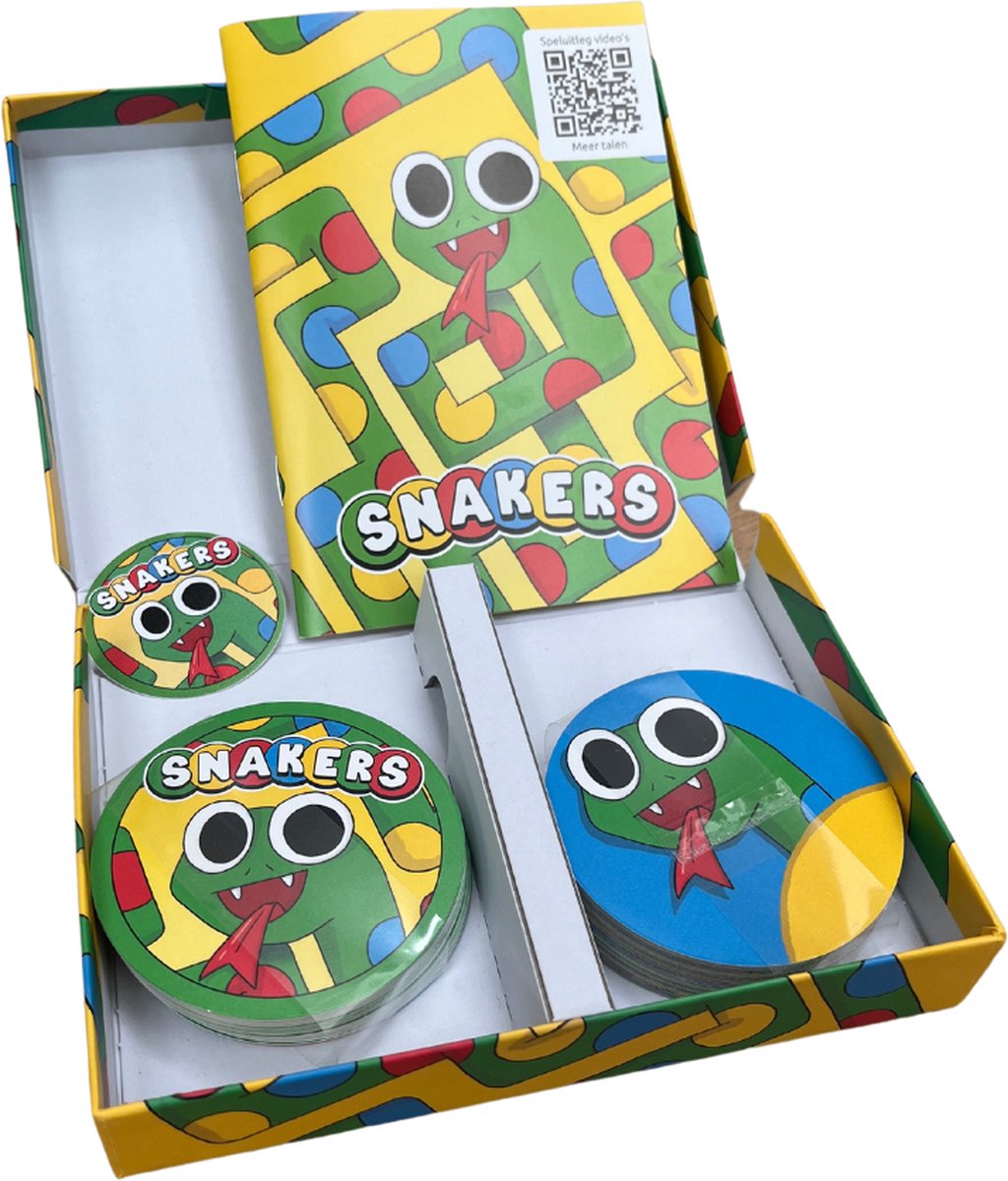 Asmodee kaartspel Snakers familiespel kleurrijk slangen spel. — afbeelding 3