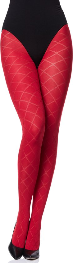 Merry Style MS-GB-328 Dames Panty - 60 DEN- 3D-technologie - Polyamide - Rood - L