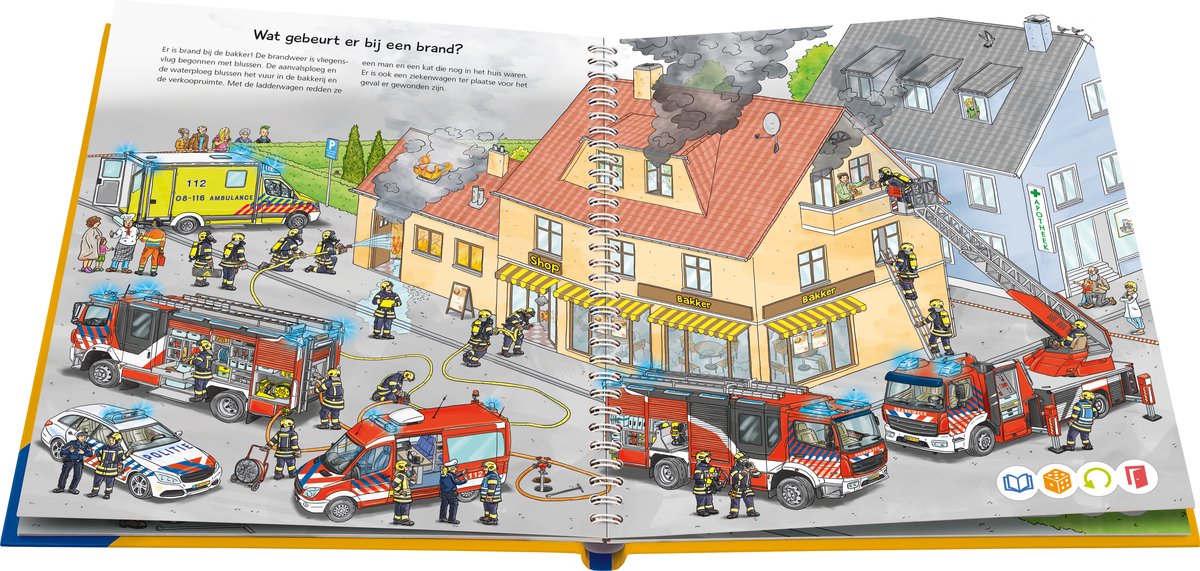 TipToi - Boek - Bij de brandweer - Leersysteem — afbeelding 4