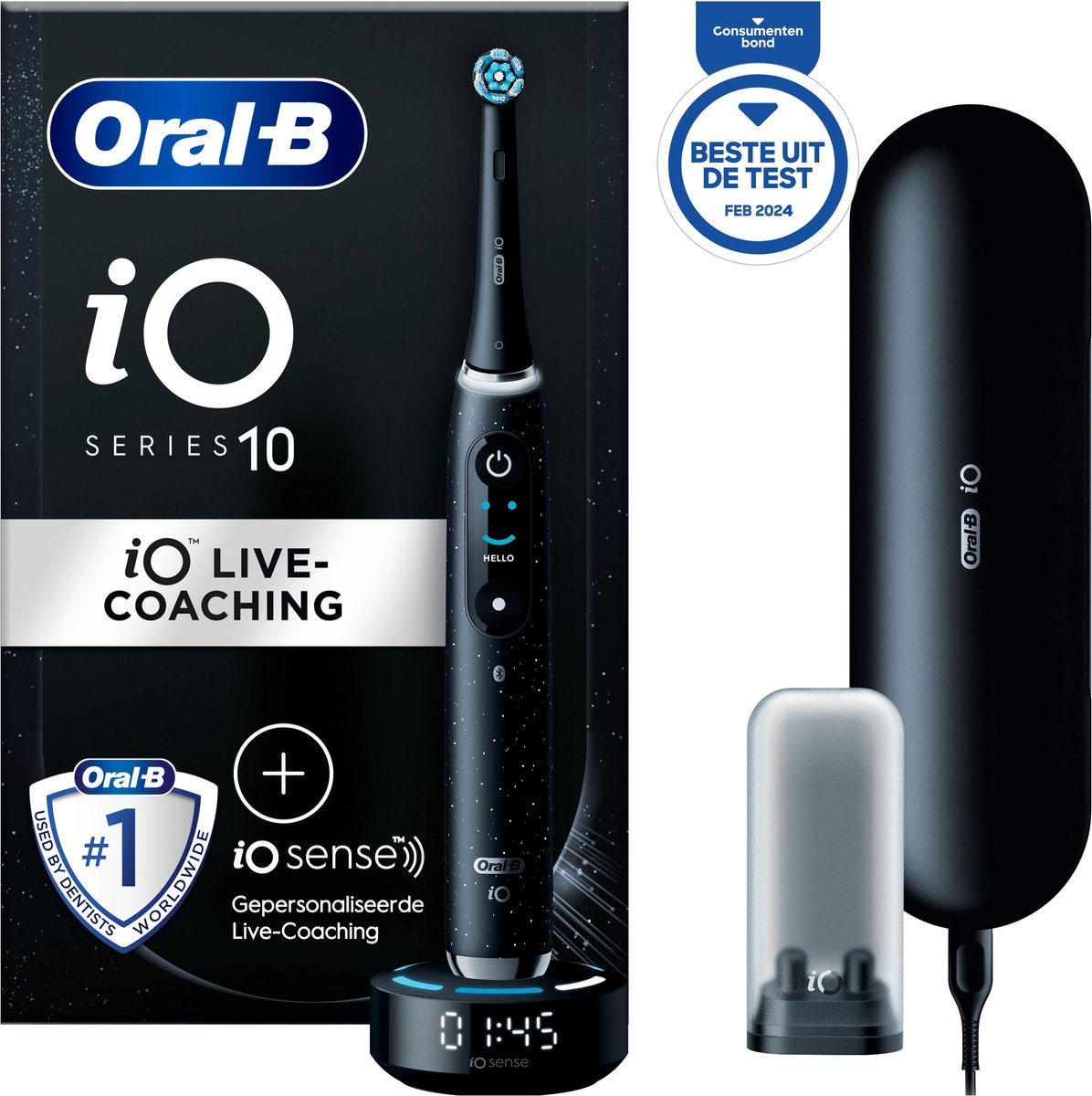 Afbeelding van Oral-B iO 10 Elektrische Tandenborstel - Zwart