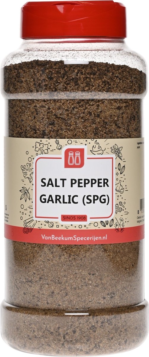 Goedkoopste Van Beekum Specerijen - Salt Pepper Garlic (SPG) - Strooibus 800 gram