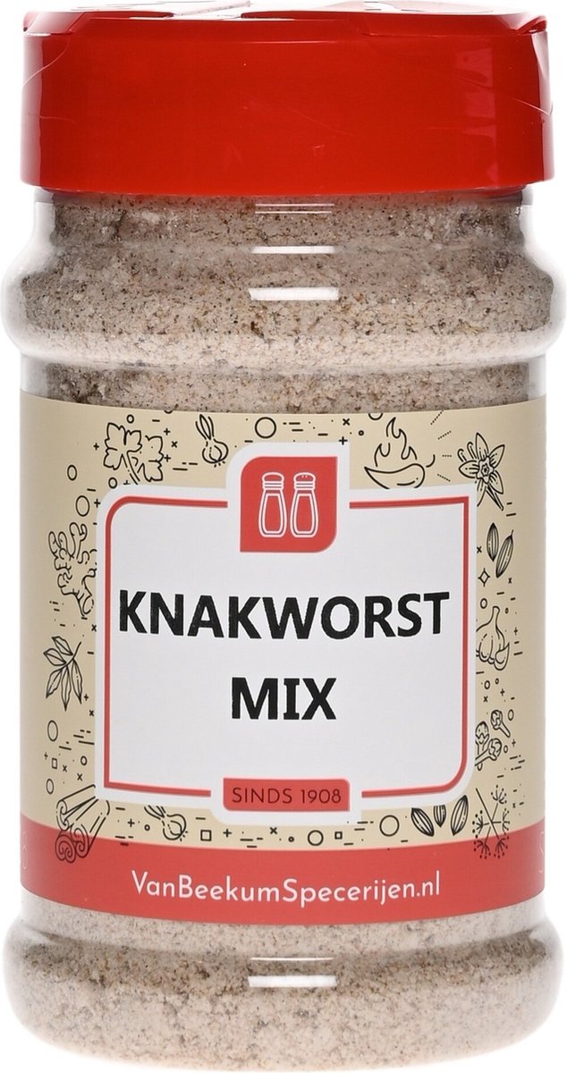 Goedkoopste Van Beekum Specerijen - Knakworst Mix - Strooibus 160 gram