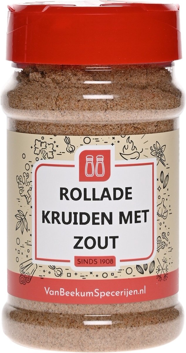 Goedkoopste Van Beekum Specerijen - Rollade Kruiden Met Zout - Strooibus 250 gram