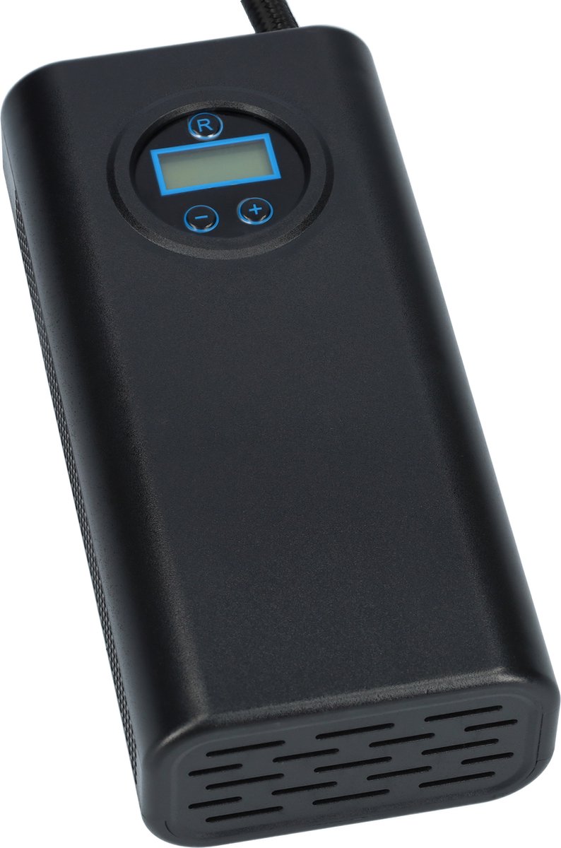 Luchtcompressor - Draagbare compressor - Elektrische Fietspomp - Perslucht - Bandenpomp voor fiets en auto - Compact formaat - Met hand bestuurbaar - 12V - Ideaal voor reizen - Display scherm - Zwart – foto 5