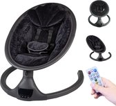 Bol.com X Adventure Wipstoel Elektrisch Rocco / Schommelstoel Met Bluetoothfunctie & Afstandsbediening- Velvet Zwart aanbieding