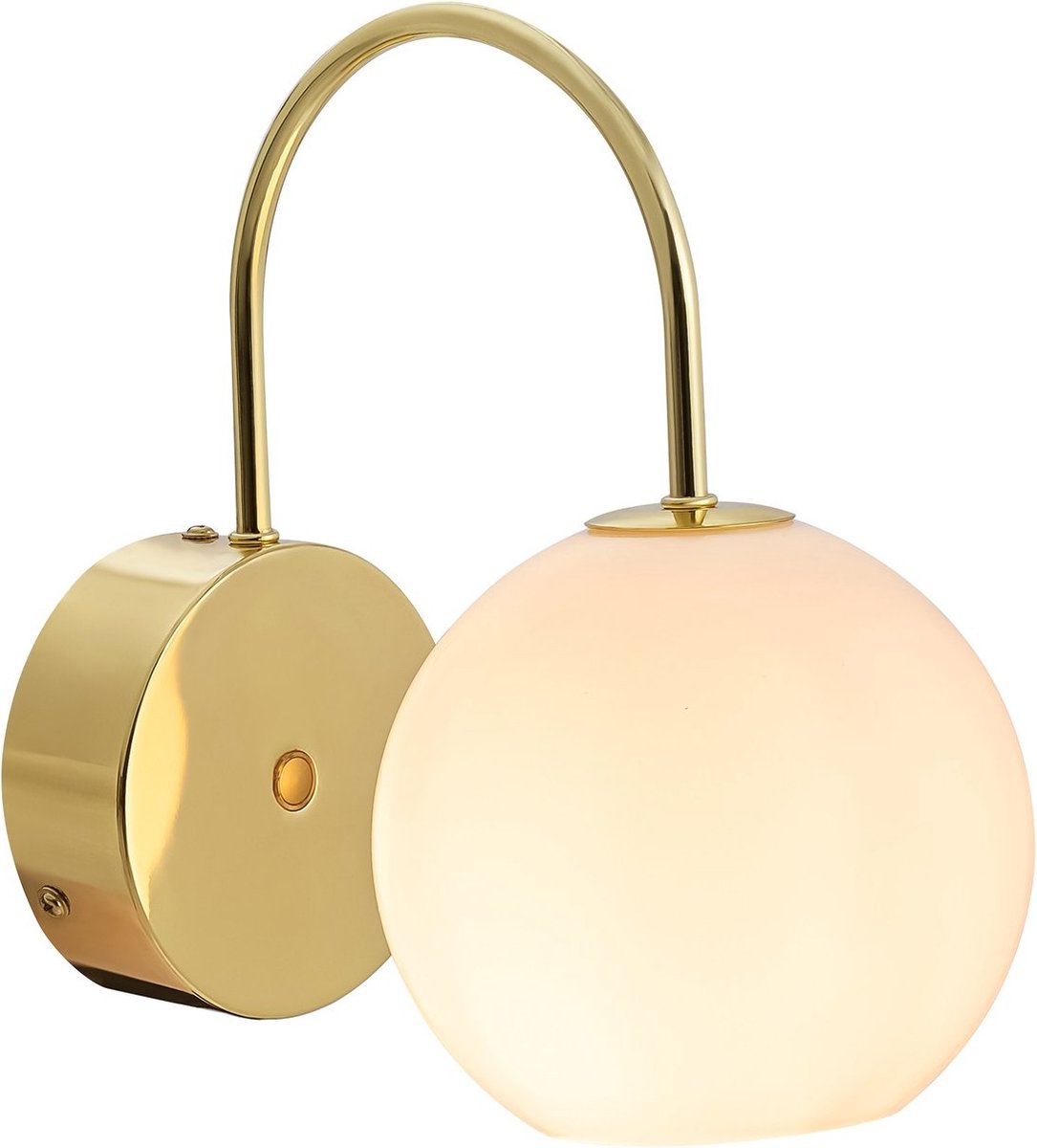 Nordlux Franca-wandlamp-E14-opaal glas/messing