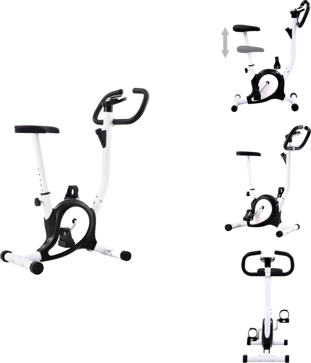 vidaXL Hometrainer met bandweerstand zwart