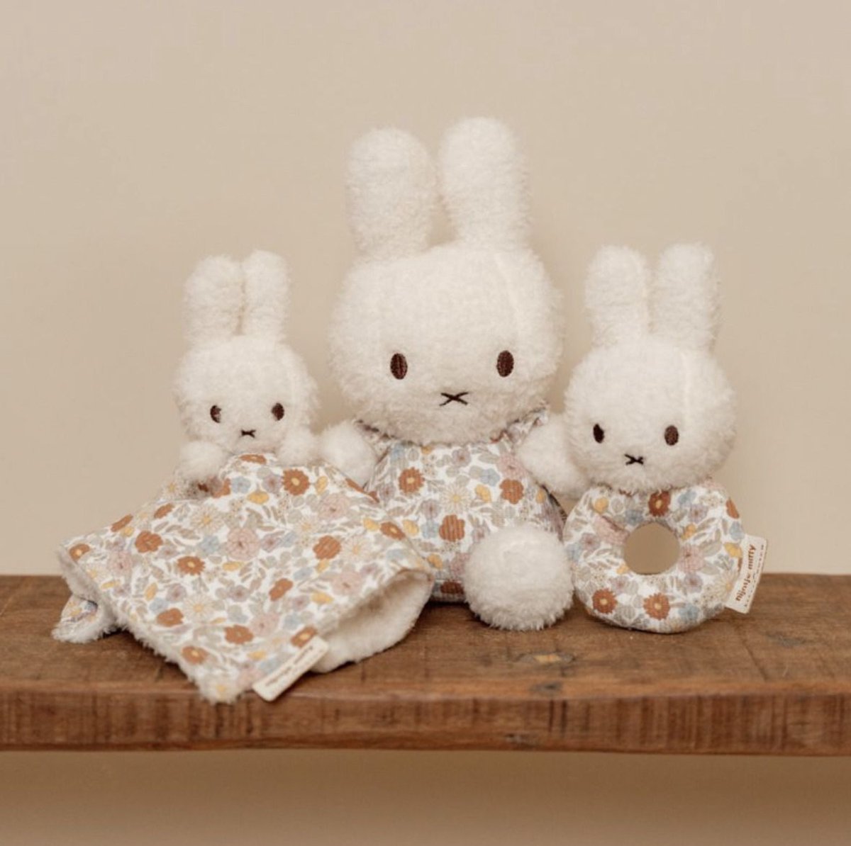Little Dutch x Nijntje - Giftset Vintage Little Flowers - Knuffel, knuffeldoekje en rammelaar — afbeelding 8
