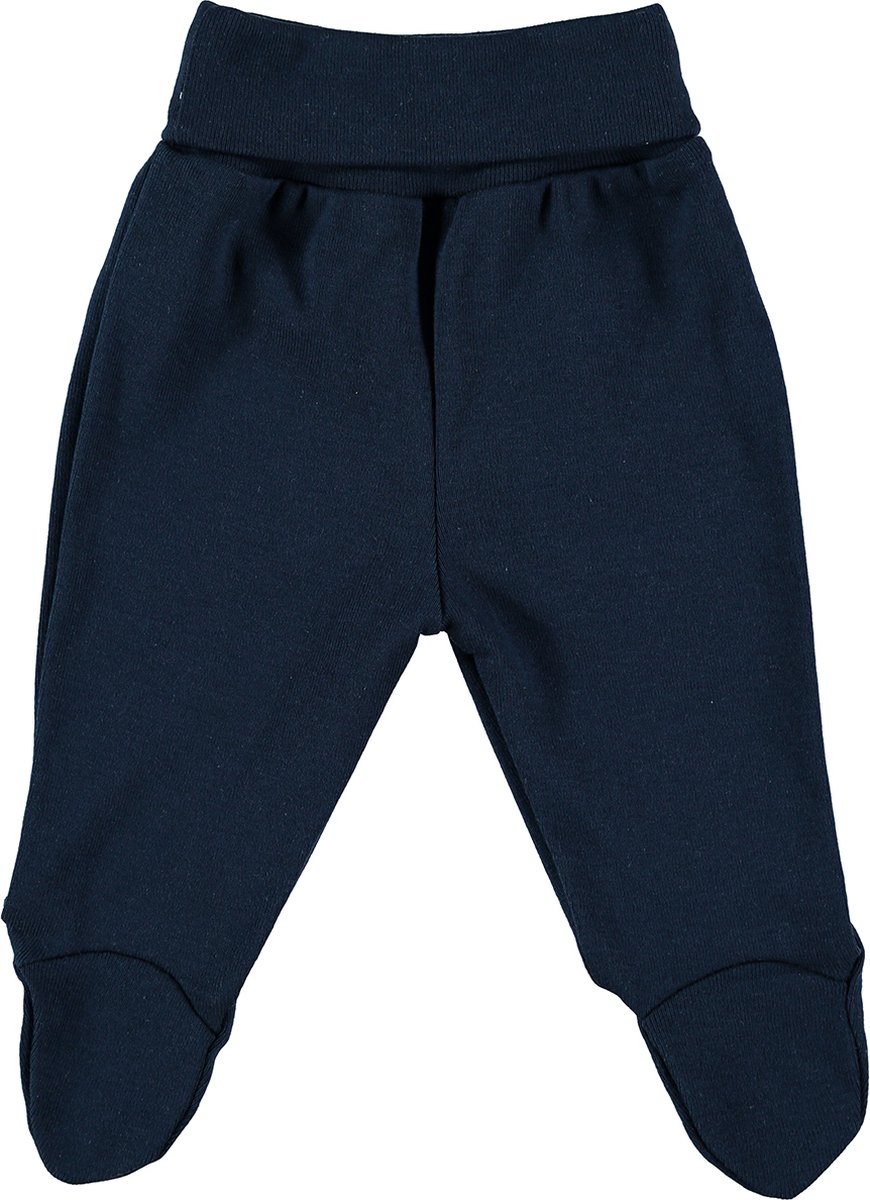 Broek met voet biologisch katoen donkerblauw 46