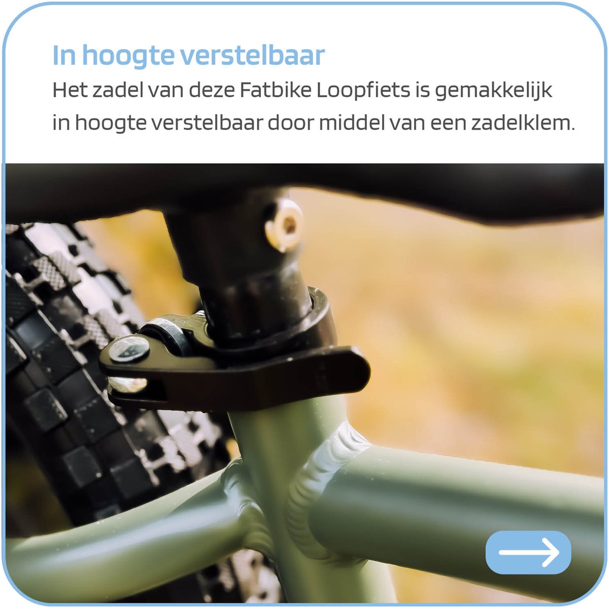 Jobber Toys Loopfiets 3 jaar - Fatbike Loopfietsen Dikke Banden 14inch — afbeelding 12