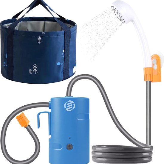Douche Portable Camping 8 L – Pompe Manuelle – Sans Électricité – Néoprène – Pour Surf, Randonnée, Chien - 10