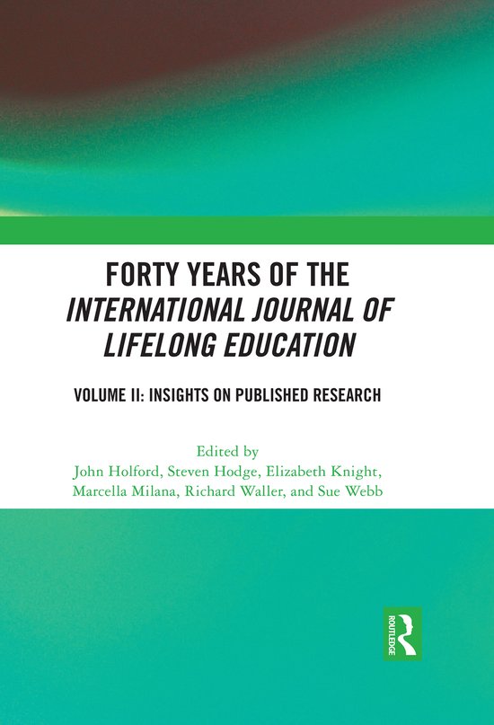 Forty Years of the International Journal of Lifelong Educati ... - cover