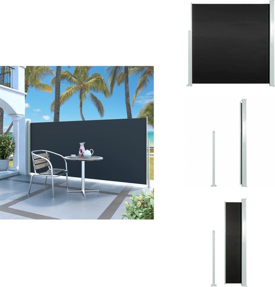 vidaXL - Windscherm - uittrekbaar - 160x500 - cm - crème