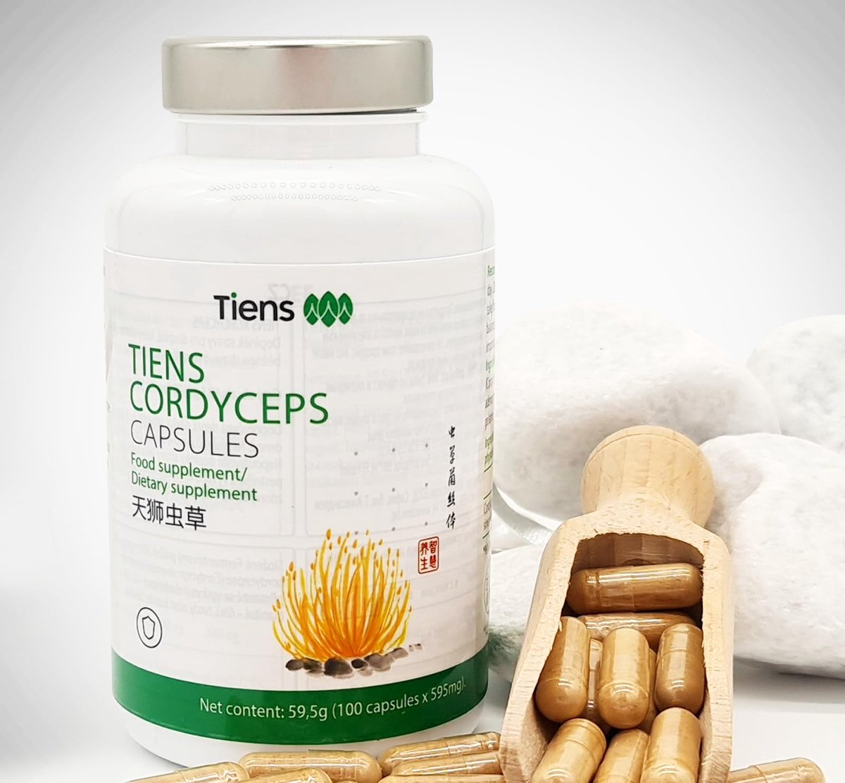 Goedkoopste TIENS- Cordyceps sinensis - Vitaliteit- Voedingssupplement voor volwassenen dat het normale dieet verrijkt met mycelium cordyceps.