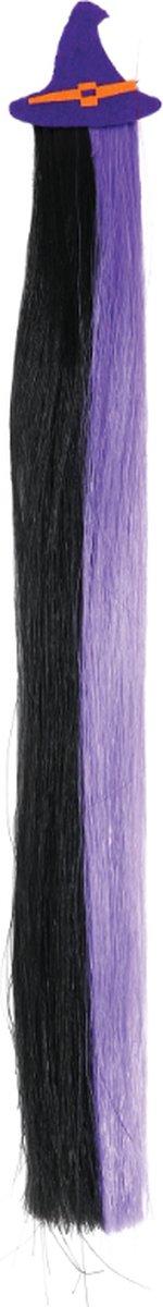 Fiestas Guirca - Hair extention pumpkin - 40 cm - Halloween - Halloween accessoires - Halloween verkleden