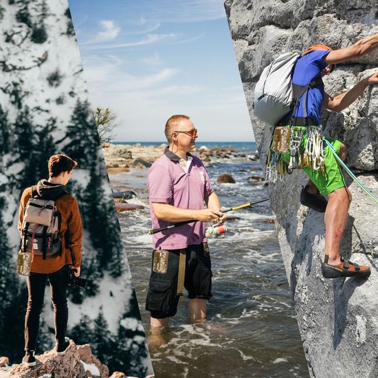 Étui adapté pour OnePlus Nord N10 5G en camouflage beige téléphone portable tactique molle EDC pochette compatible pochette d'épaule étui de ceinture militaire housse