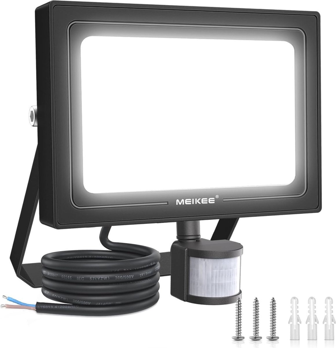 30W LED Schijnwerper met Bewegingssensor | 2800LM en IP66 Waterdicht | Superheldere Buitenspot voor Tuinen, Garages en Sportvelden