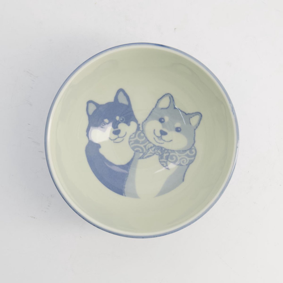 Tokyo Design Studio – Kawaii – Rijstkom – Shiba Hond – Blauw – 13×8cm 400ml