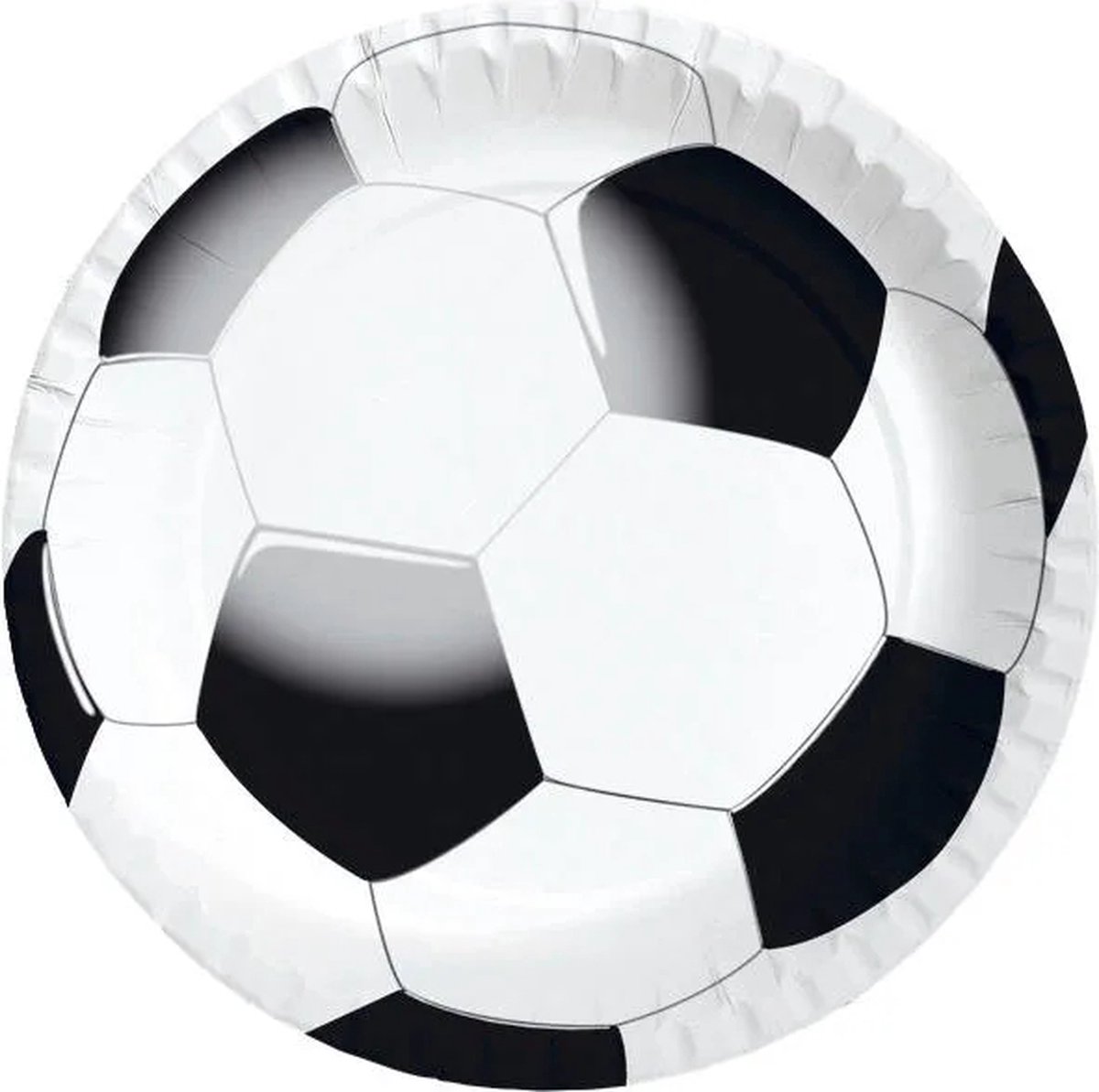 Goedkoopste Duni Papierenbordjes - Voetbal - 22 cm - 10 stuks