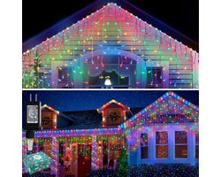 Meedeer Kerstversiering buiten-Kerstlichtketting 10M 400 LED-lichtketting voor buiten-8 verlichtingsmodi-waterdichte lichtgevende ketting - feest Xmas Tree Indoor Garden Events -Gekleurd