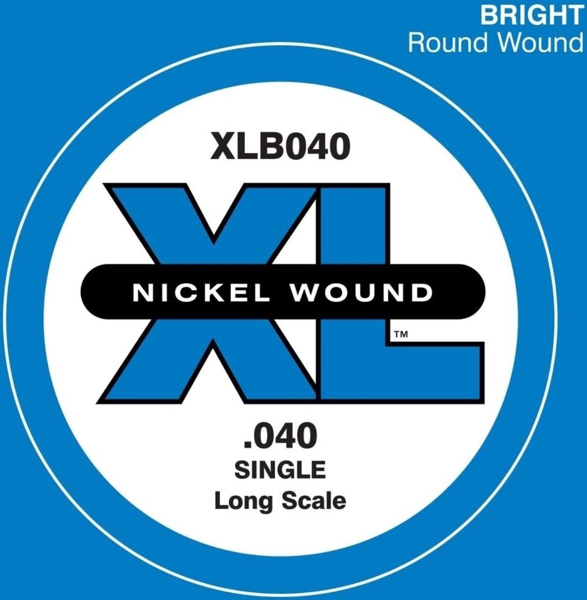 D'Addario XLB040 Nickel Wound Losse Bassnaar .040