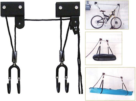 monTEK Automatische Fietslift, Verticale Wandhouder voor Zware Fietsen (tot 32 kg), Ruimtebesparende Wandfietshouder voor Garage, Fiets Ophangsysteem voor MTB, Racefiets E-bikes van 24-29 inch, Oranje