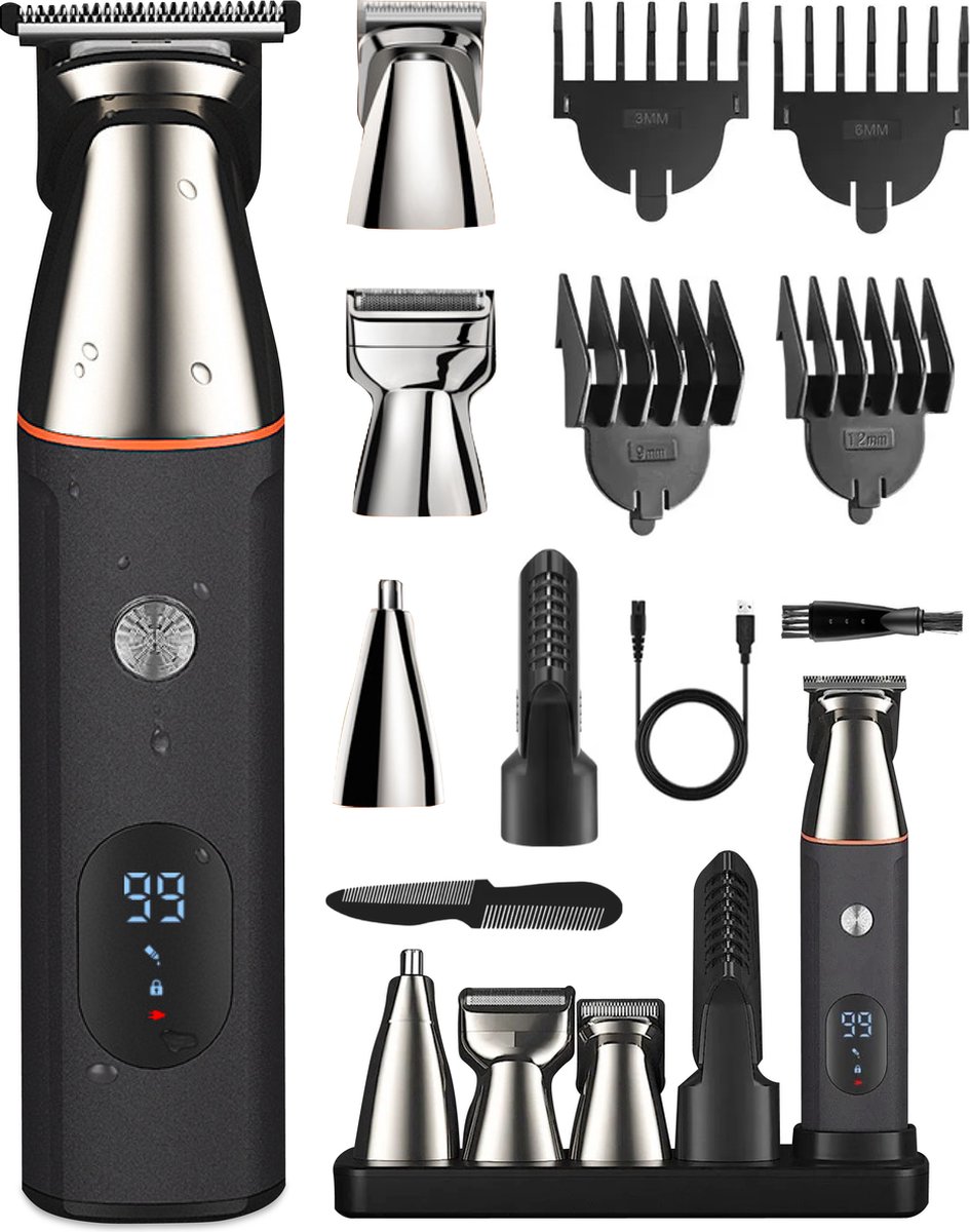 Bol.com Skoov 5 in 1 Baardtrimmer- Bodygroomer - Scheer apparaat - Voor lichaam, schaamstreek en baard - Trimmer mannen - Tondeu... aanbieding