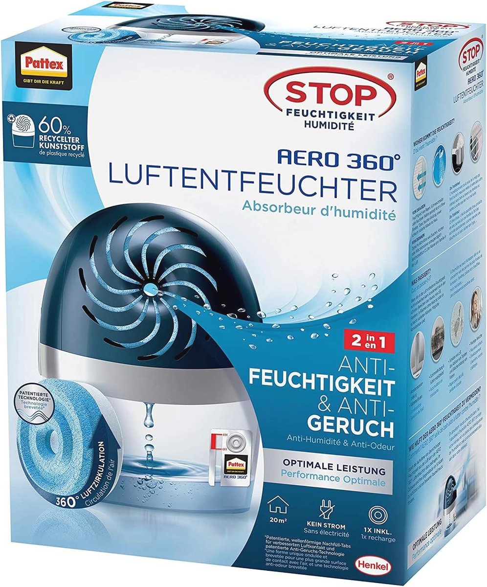 Luchtontvochtiger 360º - Ultra-absorberend en navulbaar voor een gezonde leefomgeving