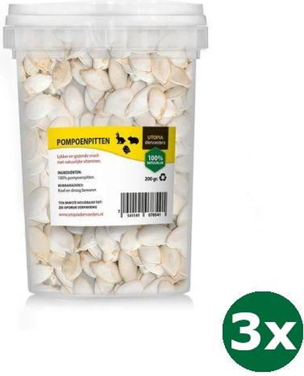 3x200 gr Utopia pompoenpitten