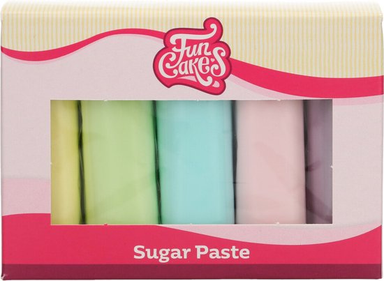 FunCakes Rolled Fondant Multi Pack - Pastels - 5x100g