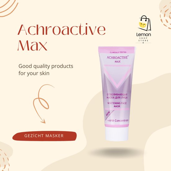 Achroactive Max Whitening Face Mask Achroactive Max Verhelderend ...