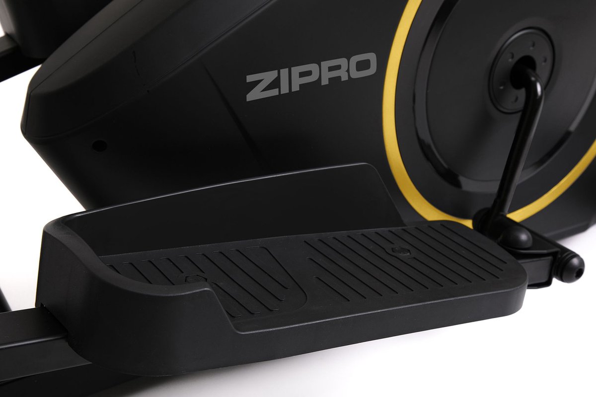 ZIPRO BURN GOLD - Magnetische Crosstrainer - 120kg Belasting - Vliegwiel 7kg - Hartslag - Compact - Zwart/Goud thumbnail 4