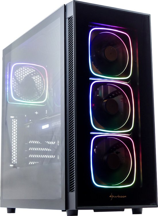 AMD Ryzen 5 5600X High-End Game PC - RTX 4070 12GB - 32GB RAM - 1TB SSD (NVMe) - WIFI - Sharkoon TG6