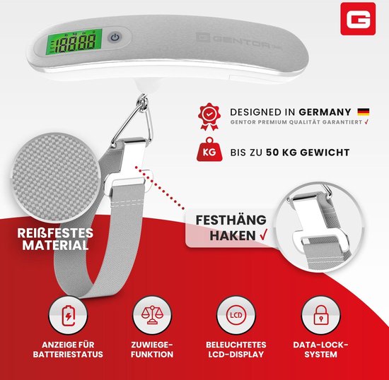Visweegschaal, digitale weegschaal, vissen, digitale kofferweegschaal, elektrische bagageweegschaal, handweegschaal, visweegschaal, zakformaat, digitaal WH-A01L, 40 kg, draagbare digitale hangende