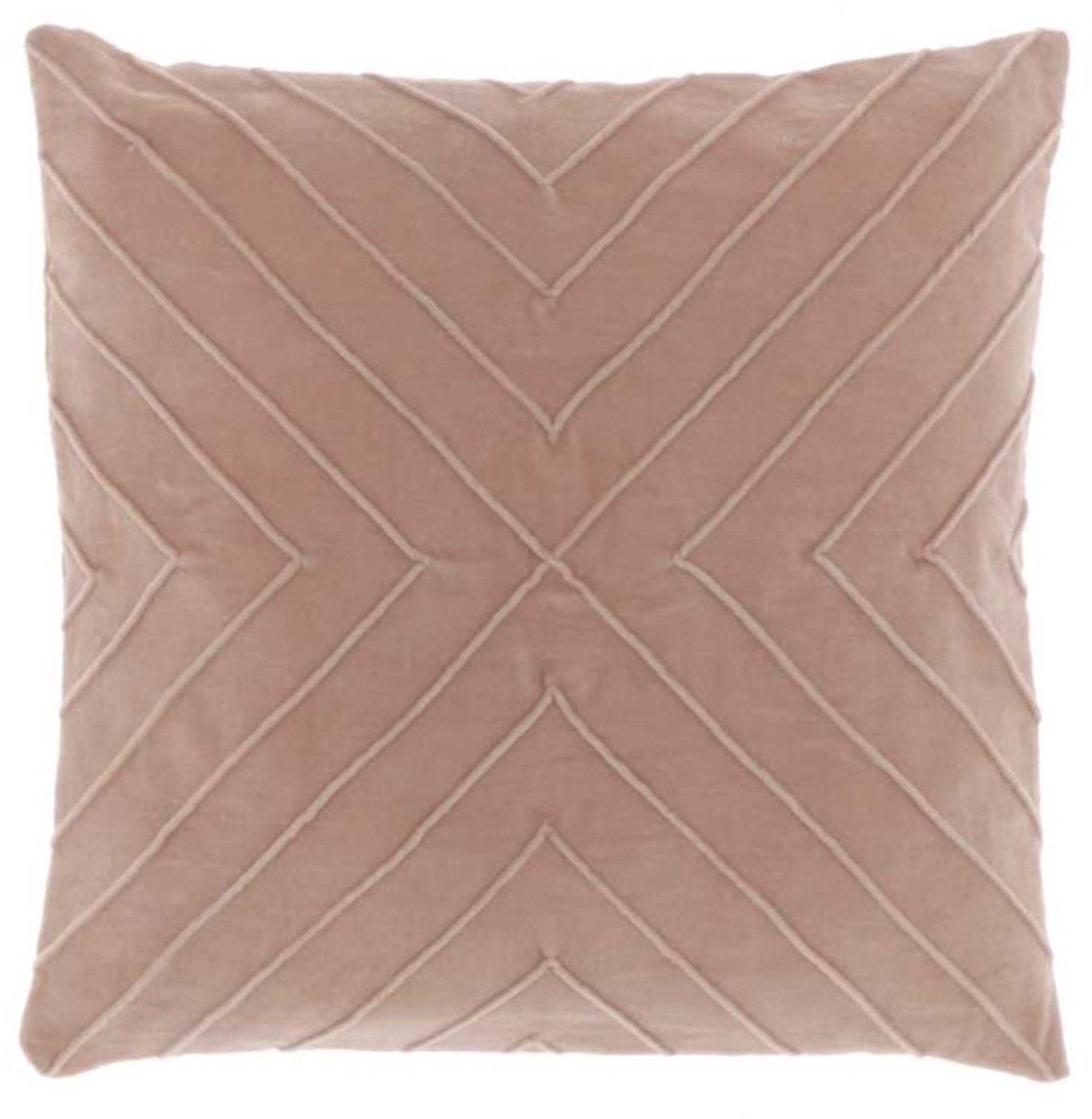 Unique Living | Kussen Silva 45x45cm old pink | Kussen woonkamer of slaapkamer