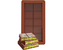 Gevulde Candy Bar Mallen, Diepe Chocolade Reep Mold - Siliconen diepe chocoladereepvorm - Grote Food Grade-vorm, multifunctionele chocoladevorm voor chocoladesnacks