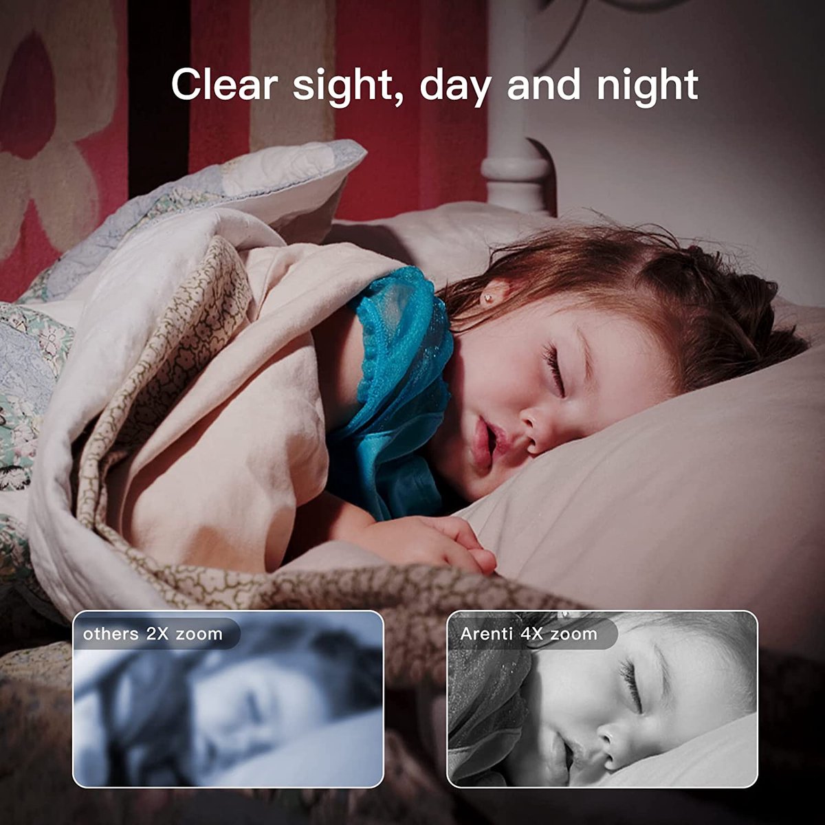 Arenti AINanny - Baby Monitor - Wifi Babyfoon met 5 inch scherm - Ultra HD 2K Resolutie thumbnail 4