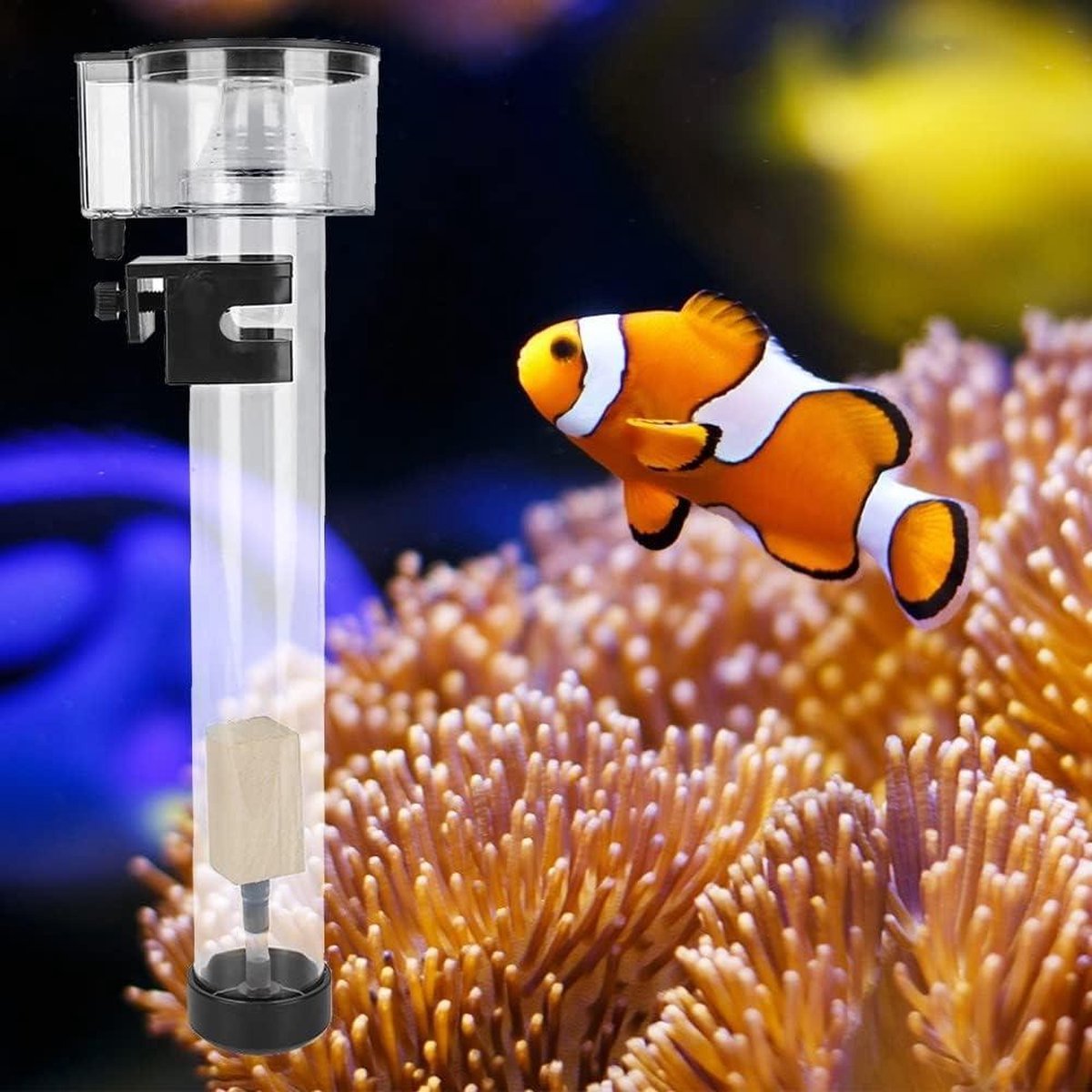 Proteïneafschuimer cilindrisch acryl eiwitafschuimer interne watertankfilter voor zoutwateraquaria - Aquarium