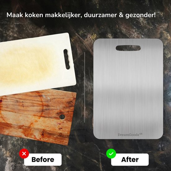 Snijplank Hardhout Epoxyhars Die Is Getint Met Metalen Pigmenten De Natuurlijke