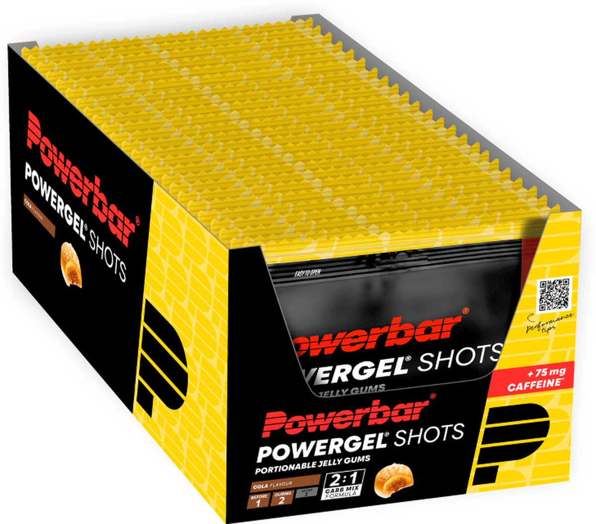 Goedkoopste Powerbar Energiegels | Powergel Shots | Cola (met cafeïne) 24 x 60 g